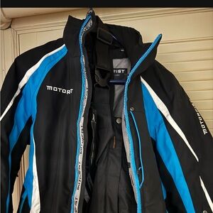 Women's Ski Jacket - Black and Bluemotofits cold wear snowmobile jacket and bi